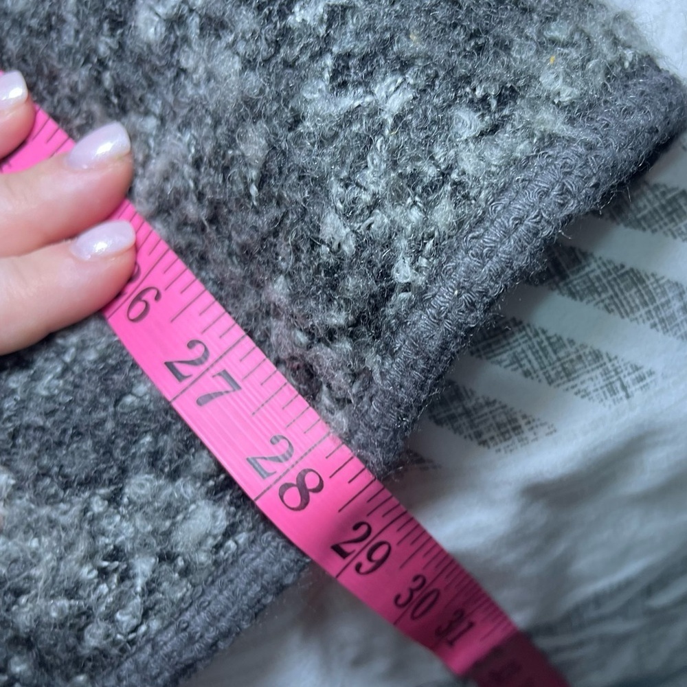 Moffi Vintage Grey Wool Blend Winter Native Scene Embroidered Button Jacket L - Picture 12 of 12